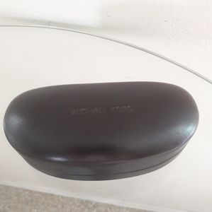 NEW MICHAEL KORS BROWN LEATHER SUNGLASSES CASE